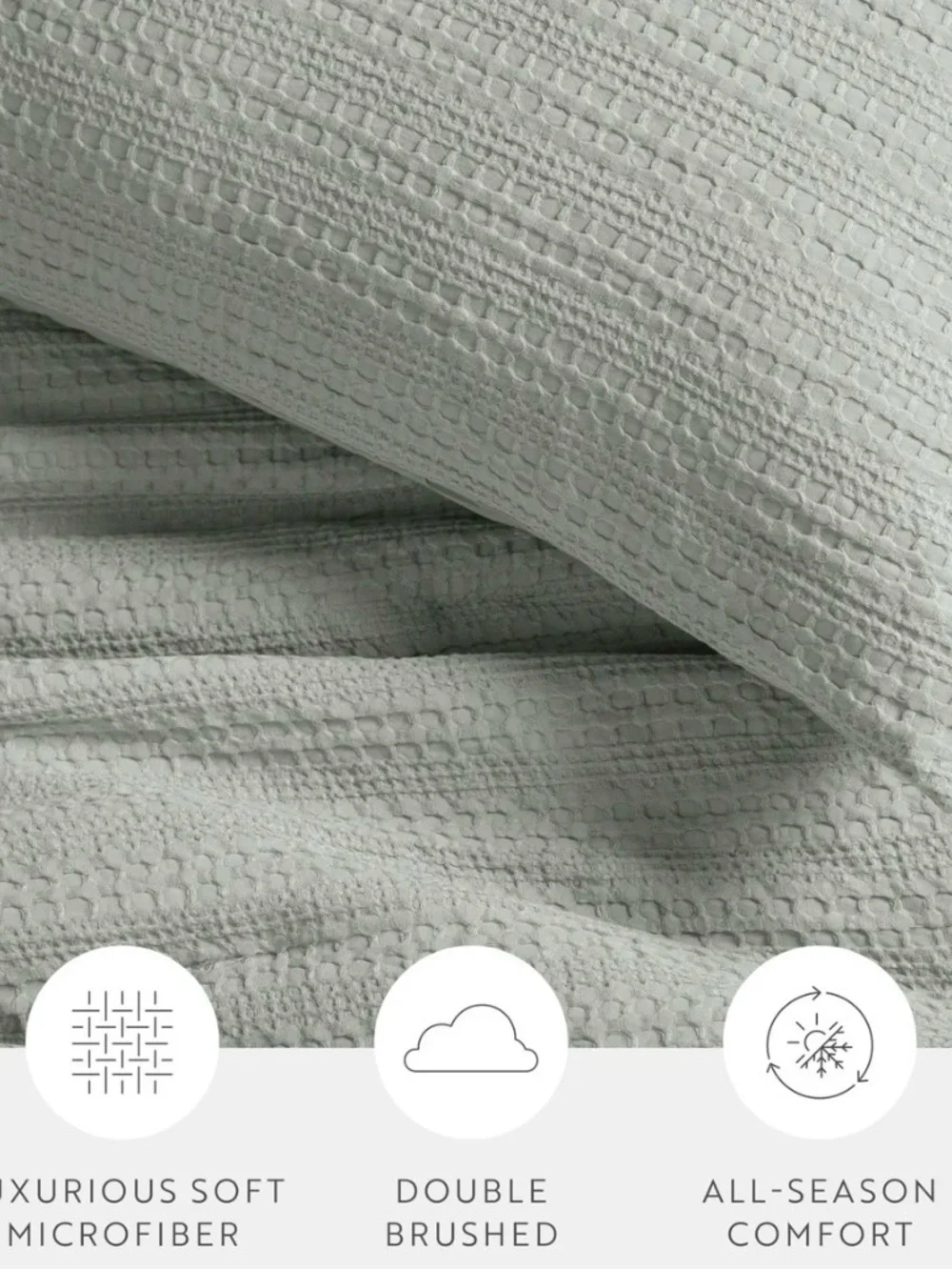 IENJOY Home Collection textured waffle comforter Full/Queen